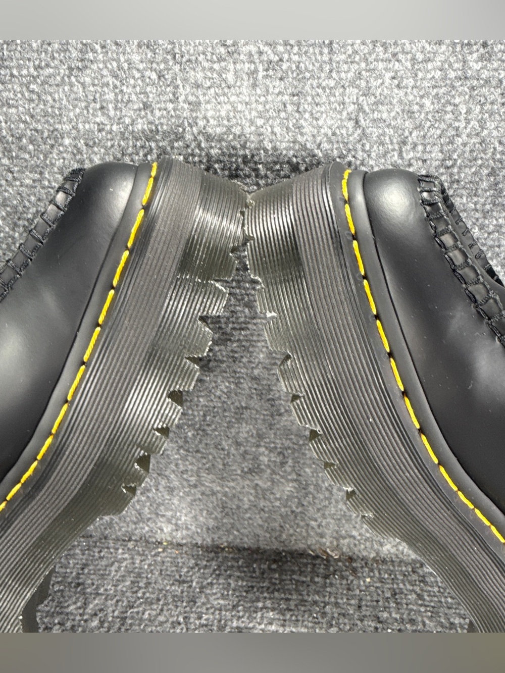 Dr. Martens Loafers Womens 8 Black Adrian Quad Platform Tassel Smooth Leather - Picture 6 of 9